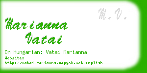 marianna vatai business card